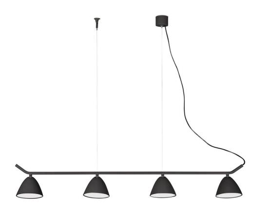 FLASH LED BLACK PENDANT LAMP 4L