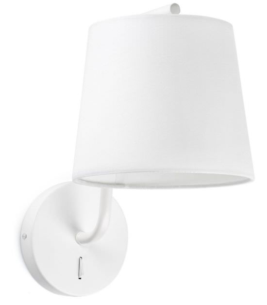 BERNI WHITE WALL LAMP 1X E27 20W