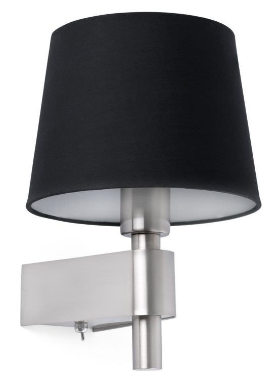 ROOM BLACK WALL LAMP E27 60W