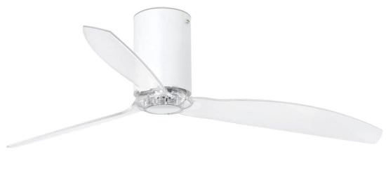 Ventilateur plafond Mini Tube Blanc mat