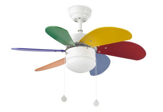 Multicolor Ceiling fan with light Palao