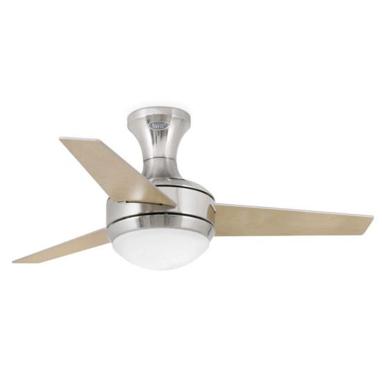 Nickel Ceiling fan with light Mini Ufo