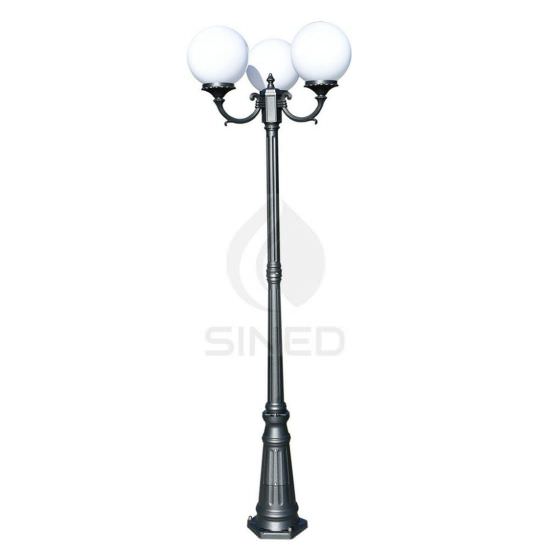 3light street lamp Orione Height 212 cm