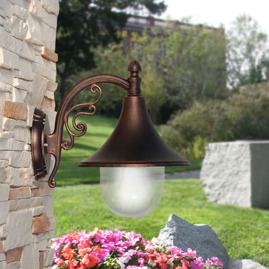 Wandlampe für Garten und Terrasse Dione