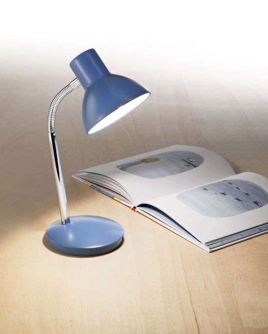 Table and Desk Lamp Articulated Blue