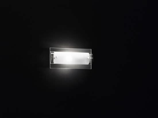 Applique murale rectangulaire chrome 1