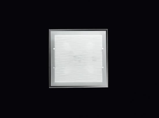 Square ceiling lamp in satinfinish glass Square ceiling lamp in satinfinish glass