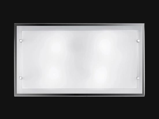 Aplique rectangular vidrio Blanco Aplique rectangular vidrio Blanco