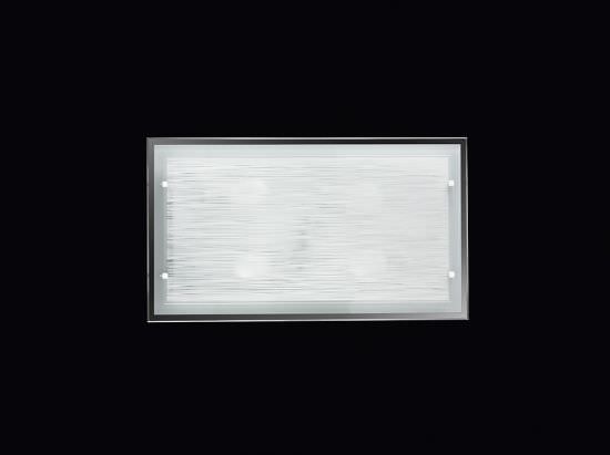 Wall sconce in satinfinish rectangular g Wall sconce in satinfinish rectangular g