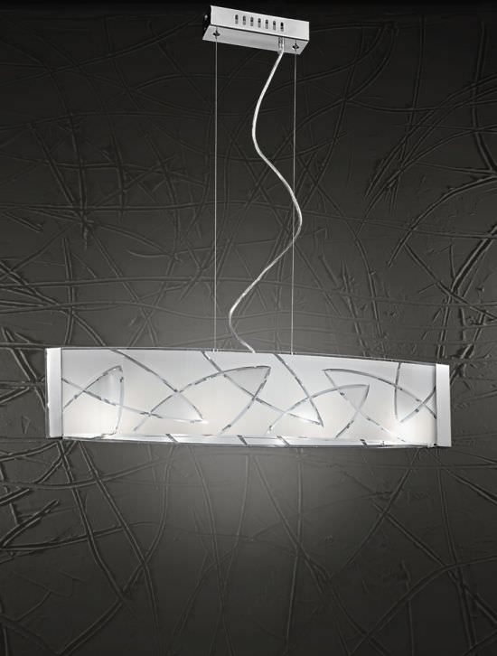 Suspension lamp decorated glass Suspension lamp decorated glass