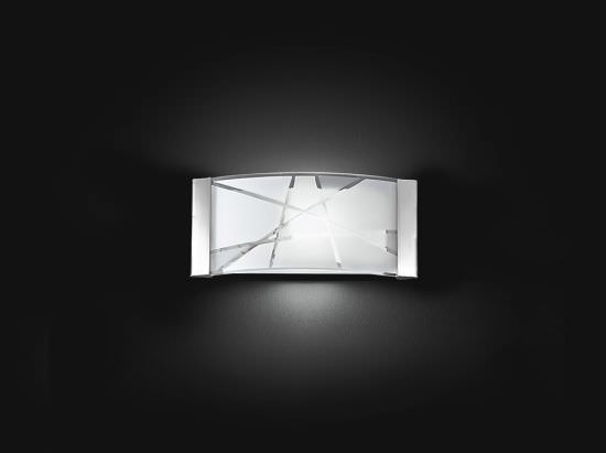 Applique murale en mtal et verre 1 Lumi