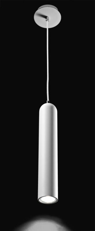 Lampadario a 1 Luce LED Metallo Bianco