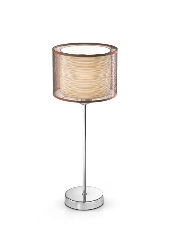 Tischlampe mit Stofflampenschirm