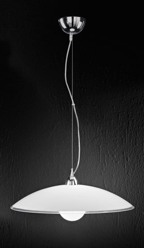 Lamp with White Glass Lampshade 55 cm Lamp with White Glass Lampshade 55 cm