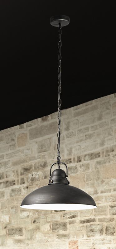 Suspension en métal noir antique Suspension en métal noir antique