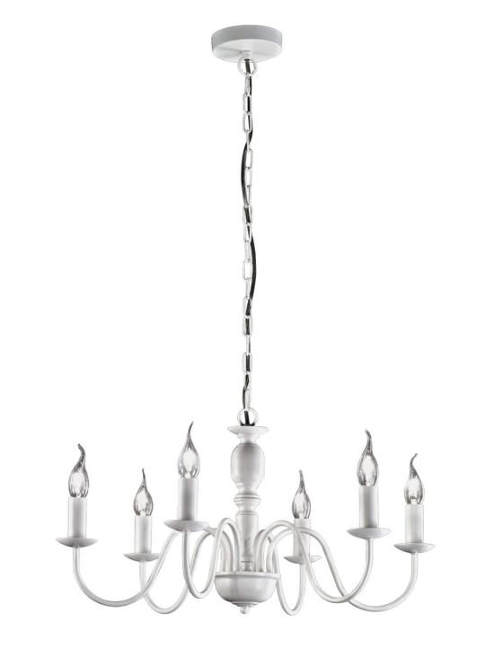 6 Candle ceiling lamp White