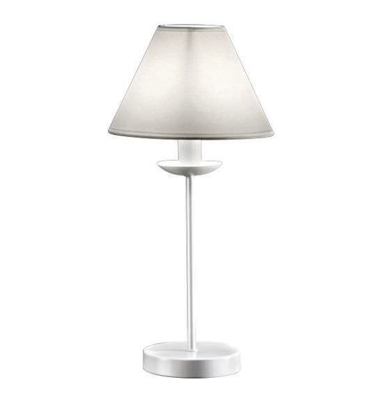 Weie Tischlampe ohne Lampenschirm