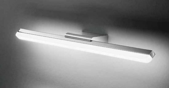 Verchromte Wandleuchte mit 14W 3000K LED