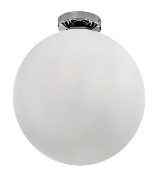Plafoniera a Sfera 30 cm in Vetro Bianco Plafoniera a Sfera 30 cm in Vetro Bianco