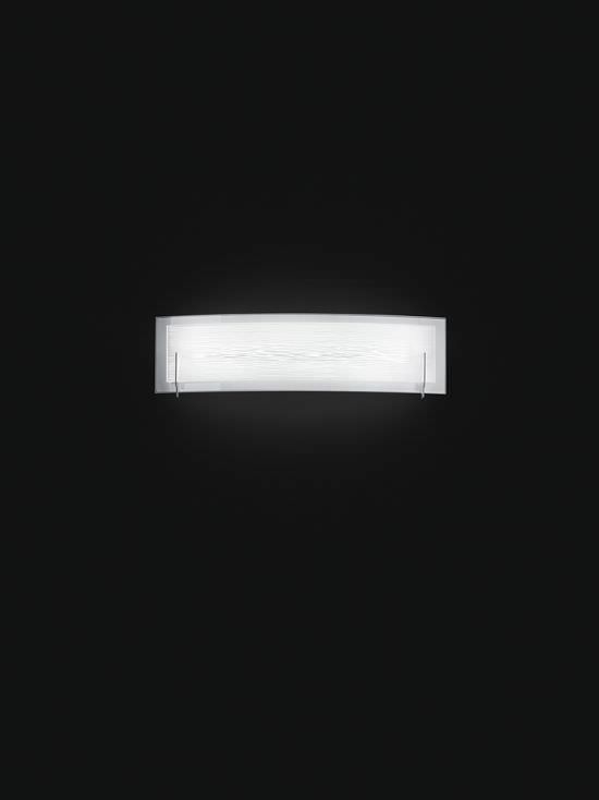 White Glass Wall Light LED 18W 3000K
