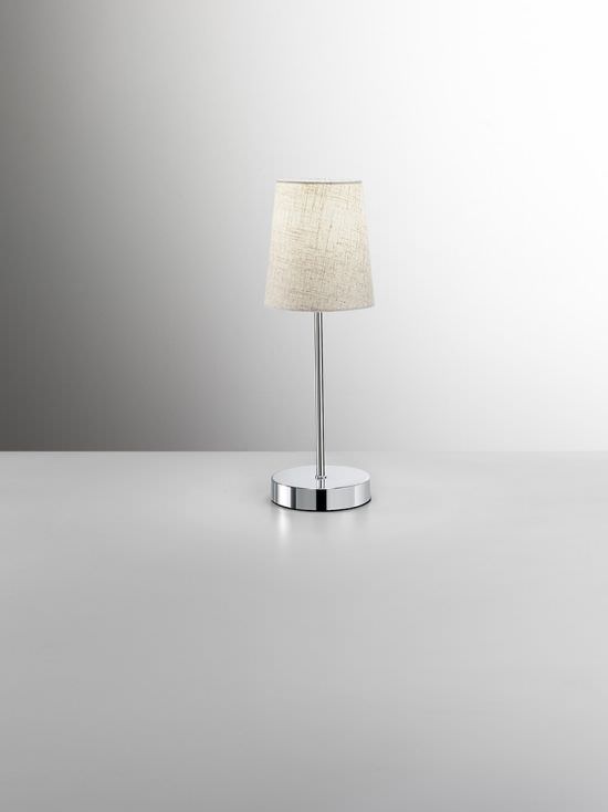 Table lamp Glossy chrome and sand