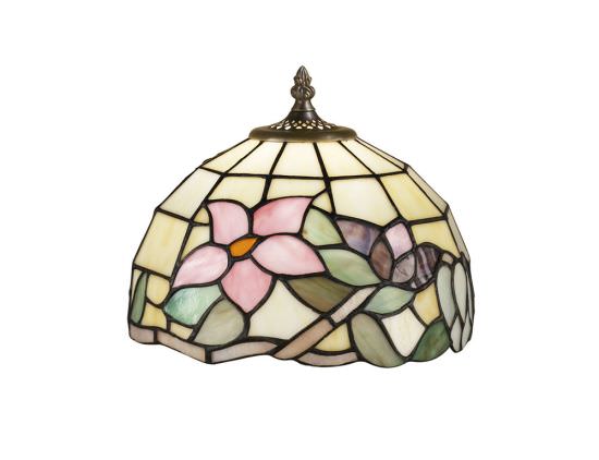 Tiffany 25 cm Pantalla con flores rosas