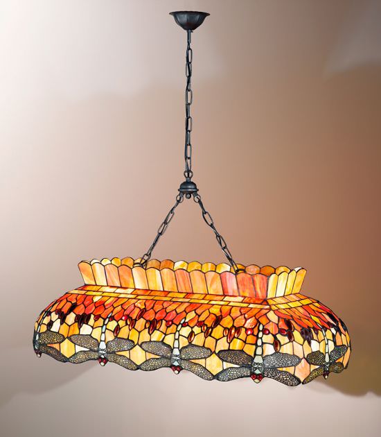 Tiffany Ceiling Chandelier and Chain