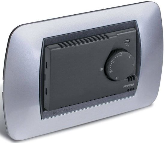 Perry recessed electronic thermostat