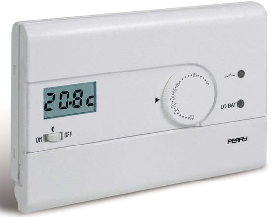 White Digital Wall Thermostat 3v