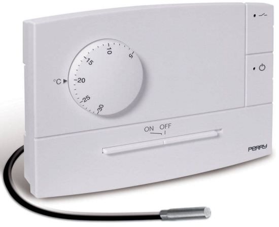 White Thermostat With Floor Probe