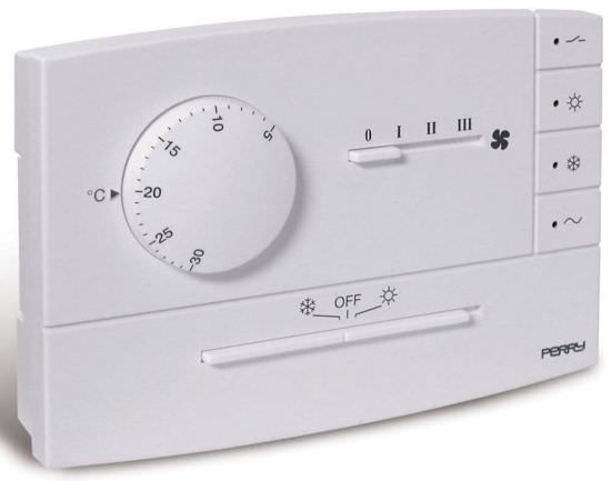 Wall Mounted Fan Coil Thermostat White
