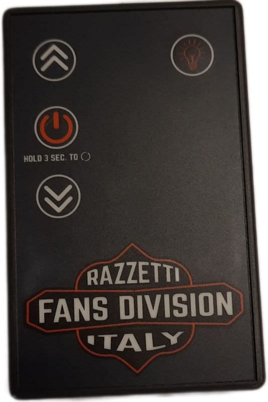 Remote control for Razzetti fans