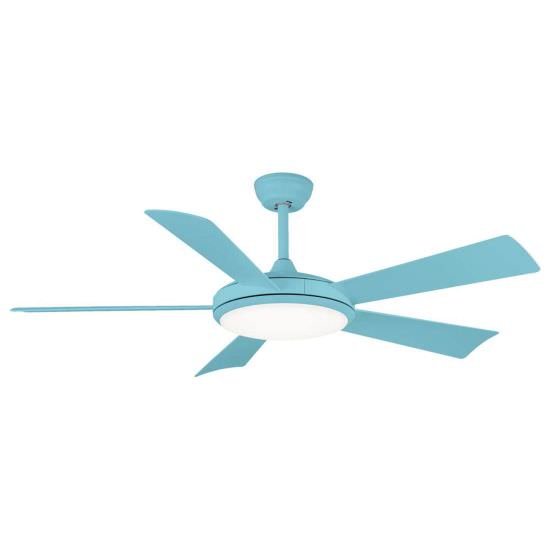 Blue ceiling fan