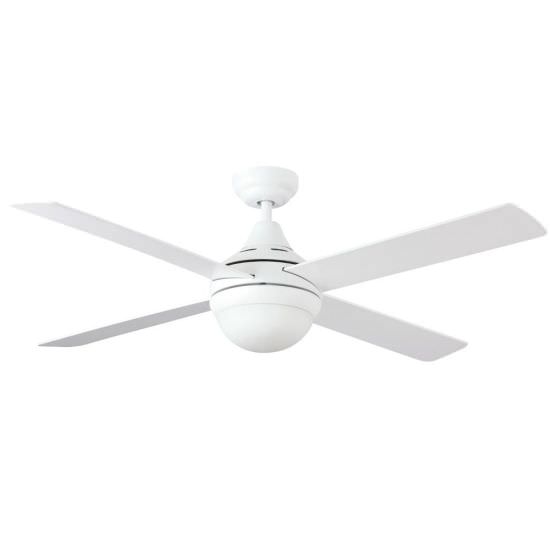 White fan with twotone blades