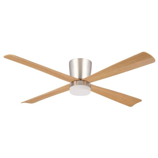 Fan with four blades and light