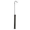 Garden Shower with solar heating Black Giraffe Economical shower in PVC with tank 9 liters Round shower head 10 cm in ABS and mixer height 213 cm Max pressure 3 Bar. Ideal for a refreshing shower after a hot summer day!