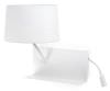 HANDY WHITE WALL LAMP WITH LED LEFT READER 1XE27 M