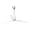 Ceiling Fan Shiny white Clear blades