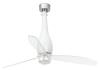 ETERFAN Smart Fan bright white with LED Light 17W 3000K Polycarbonate blades transparent diameter 128 cm DC motor 6 speed Remote control included WiFi controllable with App WiZ compatible Alexa Google Siri Smart Fan receiver not included