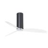 Tube Fan MPC-32035 Ceiling Fan without light Diameter 128 cm Bright Black/transparent fan with DC Motor made of steel and 3 transparent polycarbonate blades 6 adjustable speeds Remote control included