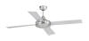 Mallorca Ceiling Fan Without Light Mpcshop Matt Nickel ceiling fan with 4 reversible Blades (Maple-Grey) Diameter 132 cm 3 adjustable speeds Operated by Remote Control (included)