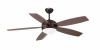 Mpcshop Vanu 33314 Brown Ceiling Fan With Light Diameter 132 cm Metal motor and dark walnut wooden Blades 3 Adjustable Speeds Operated By Remote Control Included x 1 Bulb E27 60W Required (not included)
