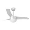 Ceiling Fan With Light Mpcshop Easy 33416 Grey Body and 3 grey Blades in Abs Diameter 105 cm 3 adjustable speeds Remote Control included Easy installation