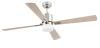 Ceiling Fan With Light Mpcshop Palk 33470 Satin Nickel 4 wooden Blades Diameter 132 cm Dc Motor with 6 Adjustable Speed Remote Control included Summer Winter Function 2 Bulbs x E14 40W not included