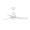 Ceiling Fan With LED Light Mpcshop Phuket 33498 White fan 3 blades in abs 3 Adjustable Speeds Diameter 120 cm Ideal For Medium Rooms Reverse Function Remote Control included LED 12W 3000K 1000 included
