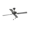 Brown Ceiling fan with reversible blades