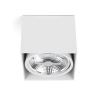 Deckenleuchte MPC 63274 Deckenleuchte aus Weißaluminium Benötigt 1 LED-Glühbirne AR111 50 W nicht im Lieferumfang enthalten kann LED-Glühbirnen montieren Größe 13,5x13,5x12 cm