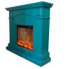 Fuego Galia Turquesa: a Fireplace That Perfectly Blends Beauty And Utility. With a Distinctive Turquoise Frame And Powerful 1500w Electric Burner, It Comes With a Remote Control For Easy And Intuitive Design Management.