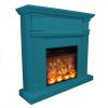 Combining Design And Functionality, The Fuego-omar-turquesa Sets New Standards In Electric Fireplaces. Not Only Design, But Also Technology For Living Rooms Or Offices. It Offers Warmth On Cold Days And Atmosphere With Led Light. Perfect For Every Season.