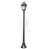 Athena outdoor lamp 178 cm height Garden lamp with IP43 protection Body in die-cast aluminium anthracite colour and opal glass with 1 lantern light for halogen, fluorescent or LED bulb Product Made in Italy